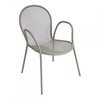 emu - Ronda - Fauteuil de jardin - gris/vert/peint par poudrage/PxHxP 60x82x65cm