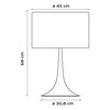Flos - Spun Light T2 - Lampe de table - dessin au trait