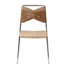 DesignHouseStockholm - Torso - Chaise - cognac/chêne/structure acier revêtu par poudre/52x83x47cm