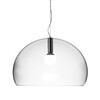 Kartell - Big FL/Y Suspension Lamp - transparent/transparent/Ø83cm