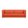 Softline - Metro - Canapé-lit - orange/étoffe felt 624/PxHxP 219x78x92cm/pieds chrome