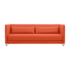 Softline - Metro - Canapé-lit - orange/étoffe felt 624/PxHxP 219x78x92cm/pieds chrome