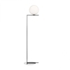 Flos - IC F2 Floor lamp - chrome/glossy/H 185.2cm/Ø 30cm