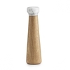 Normann Copenhagen - Craft Salt Mill - marble white/base oak nature/H x Ø 27 x 7.5cm