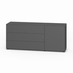 Piure - Nex Pur Box Sideboard mit Tür 180x75x48cm