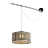 Lumina - Moove Plafonnier - noir/diffuseur en métal
