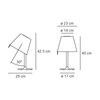 Artemide - Melampo Notte - Nachtkastlamp - Strichzeichnung