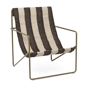 Ferm Living - Desert Loungestuhl Gestell Olive