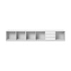 Montana - Rest Sideboard With Drawers H:38.4cm - new white 101/lacquered/5 open-shelf units/one unit with 3 drawers