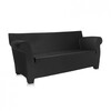 Kartell - Bubble Club - Sofa 2 Places  - noir / 195x77cm/mat/LxPxH 189x75x76cm