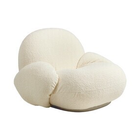 Gubi - Chaise lounge avec accoudoirs Pacha