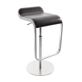 Lapalma - LEM S79 Barhocker Sitzfläche Leder 63-75cm