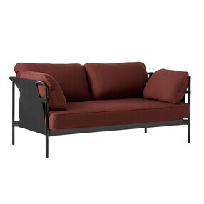 HAY - Can 2.0 2-Sitzer Sofa Gestell Stahl schwarz