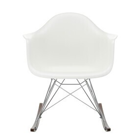 Vitra - Eames Plastic Armchair RAR schommelstoel verchroomd donker esdoorn