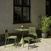 HAY Palissade grüne Outdoor-Möbel, Metalltisch und Stühle, modernes Design, langlebiges Material, im Garten. - Palissade Gartenstuhl 4er Set