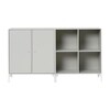 Montana - Pair - Sideboard 139,2x82,2x38cm - nordic 06/laqué/1 unité avec portes/1 unité sans porte/avec pieds blancs