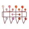 Vitra - Hang it all - Vestiaire - rouge/bois laqué/châssis en métal/châssis rouge
