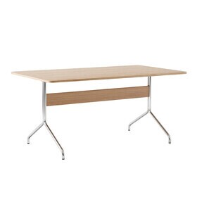&Tradition - Pavilion AV18 Schreibtisch 90x160cm Gestell chrom