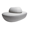 Softline - Sisters Pouf L - hellgrau/Stoff Vision 445/BxHxT 166x74x120cm