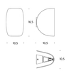 Fontana Arte - Io LED Wall Lamp - line drawing