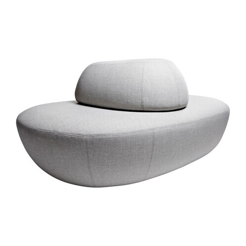 Softline - Sisters Pouf L - hellgrau/Stoff Vision 445/BxHxT 166x74x120cm