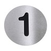 Radius - Radius - Numéro 1 - inox/noir/Ø10cm