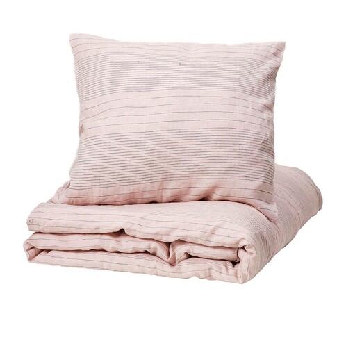 Linum - Riverdale Bed Linen 140x200cm - pink/cover 140x200cm/ cushion 80x80cm/size DE