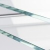 Thonet - B 97 Side Table Set - transparent/ frame black RAL9005/glass optiwhite diamond cut/46x47x52cm/53x57x47cm