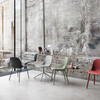 Muuto - Fiber Chair - Chaise avec piètement en bois