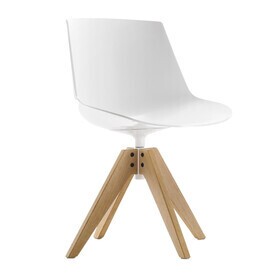 MDF Italia - Flow Chair With Oaken Legs VN