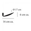 Catellani & Smith - Lederam WF LED - Applique murale Ø17cm - dessin au trait