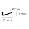 Catellani & Smith - Lederam WF LED Wandleuchte Ø17cm - Strichzeichnung