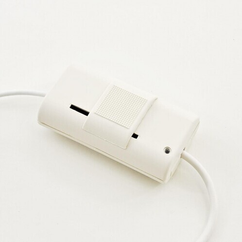 Ingo Maurer - Lucellino Wall Wandleuchte - weiß/Metall/mit Schiebe-Dimmer/weiße Abdeckscheibe Ø8,5cm