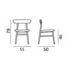 Gervasoni - Brick 221 - Chaise - dessin au trait