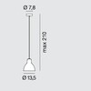 Rotaliana - Luxy H5 - Suspension - dessin au trait