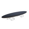 Vitra - LTR Elliptical Table - Side Table - black/oak edge/frame black