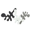 FROST - Camouflage Wall Hook Set of 3 - black/dark grey/white/steel brushed/BxH: 40x24cm