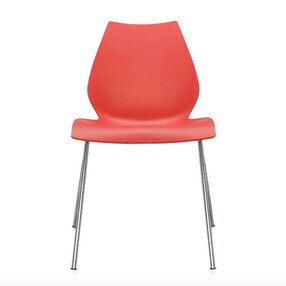 Kartell - Chaise Maui structure en acier tubulaire chromé