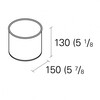 e15 - e15 AC19 Salina - Pot/bac à fleurs petit - dessin au trait