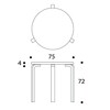 Artek - Artek 90B - Table - dessin au trait