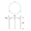 Artek - Artek 90B - Table - dessin au trait