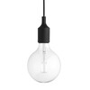 Muuto - E27 LED - Suspension - noir/2500K/160lm/ avec variateur/Ø12.5cm/avec ampoule LED