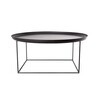 NORR 11 - Duke Large - Table d'appoint Ø 90cm - noir/table démontable/H: 43cm