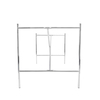 Richard Lampert - Eiermann 2 Tischgestell Größe 2 - silber/inkl. Höhenversteller 3,5cm/mittig/135 x 66 x 78cm