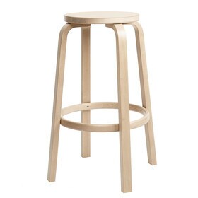 Artek - 64 Barhocker Gestell klar lackiert 75cm
