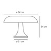 Artemide - Nesso Table Lamp - line drawing
