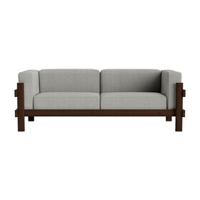 Normann Copenhagen - Kube 3 Seater Sofa Dark Brown Fabric