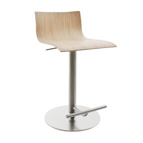 Lapalma - Tabouret de bar assise chêne 54-79cm Thin S24