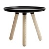 Normann Copenhagen - Tablo Side Table Ø50cm - black/frame ash tree