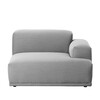 Muuto - Connect Sofa Armlehne rechts - hellgrau/Steelcut Trio 133/117x92cm
